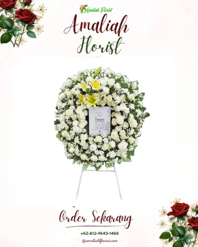 Krans Bunga Duka Cita di Purwodadi